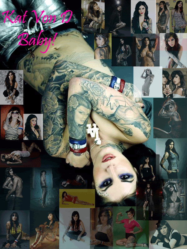 Kat Von D American tattoo artist mini bio and sexy tattoo image